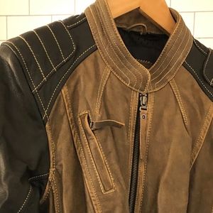 Distressed Capitol Leather Jacket